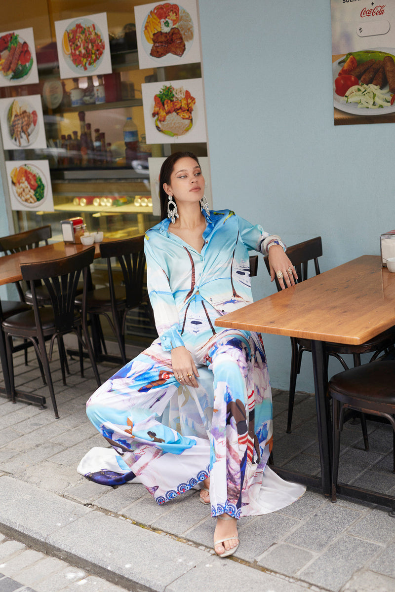 Alanya Print Shirt Dress