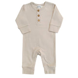 Organic Coverall Romper | Fawn