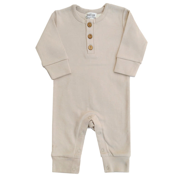 Organic Coverall Romper | Fawn