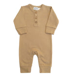 Organic Coverall Romper | Wheat