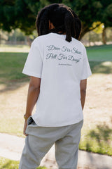 Bogey Short Sleeve Tee with RH Cut Out in White