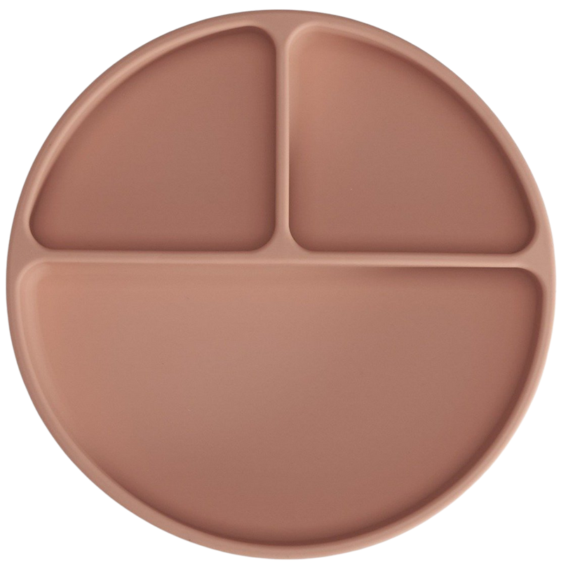 Silicone Suction Plate (Muted Pink)