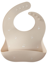 Baby Silicone Bib (Shifting Sand Cherry)