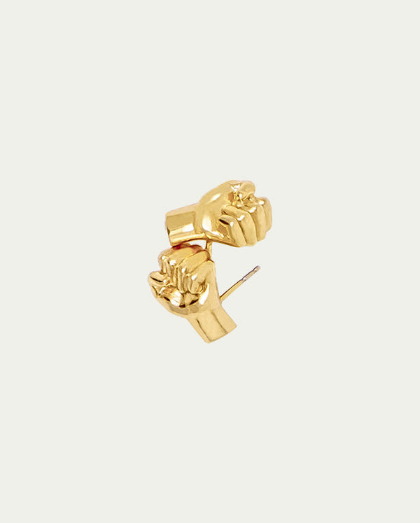 ALL POWER FIST STUD EARRINGS