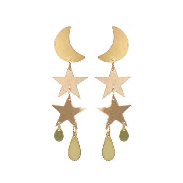 Little Gold Twilight Earrings