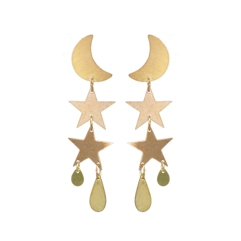 Little Gold Twilight Earrings