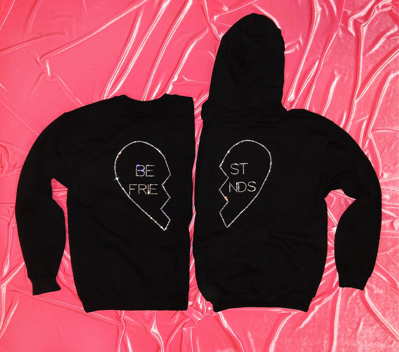 "Best Friends" Crystal Hoodie x Crew