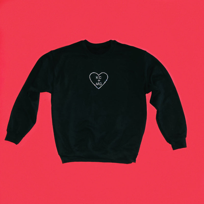 bleu valentine CUST♡M Crewneck | Large Heart