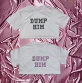 "DUMP HIM" Hoodie | White