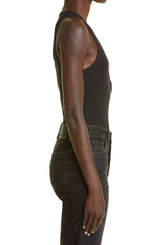 Black "R3" Ribbed Tank