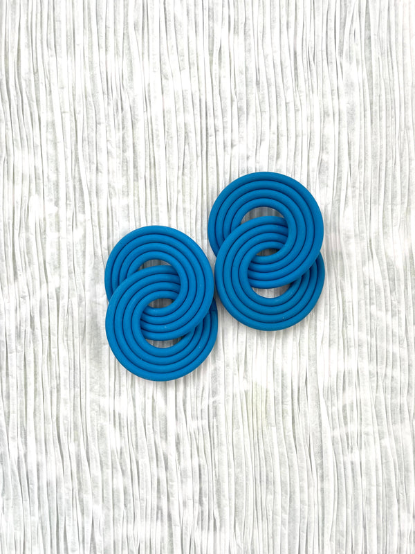 ANNETTE LINK’D EARRINGS (AZURE)