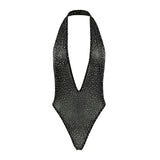 "Milkyway" Black Mesh Bodysuit