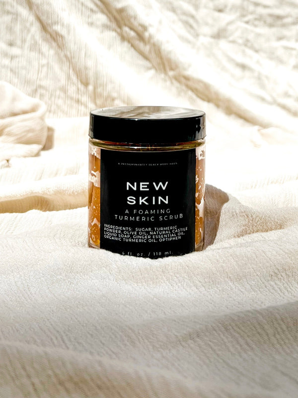 BODY HAUS - NEW SKIN, A FOAMING TURMERIC SCRUB