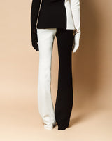 Josephine Flare Pant in Black and Champagne