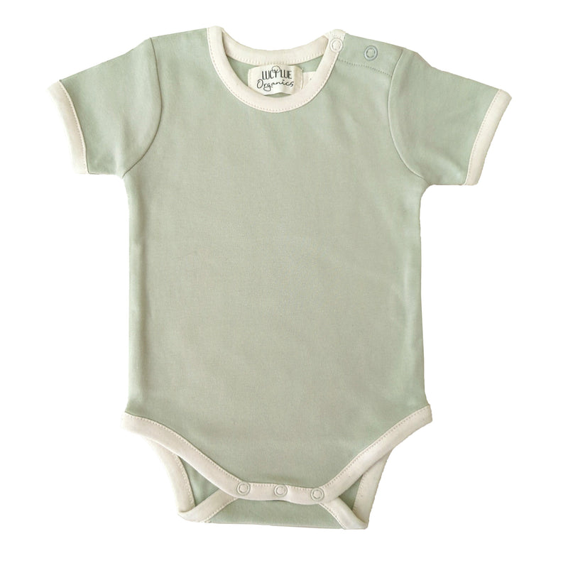 retro organic ss bodysuit | sage