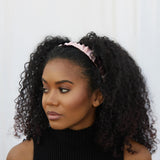 Rose Satin Ruched Headband