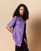 Sabrina Button Down Top in Orchid