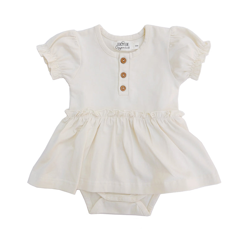 Organic Skirted Bodysuit | Shell