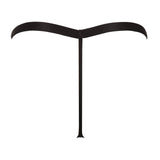 Crystal Heart Mesh Thong | Black