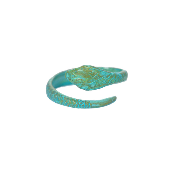 Verdigris Serpent Ring