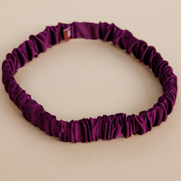 Syrah Satin Ruched Headband