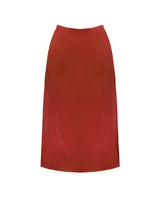 Toni Zipper-Slit Skirt in Chili
