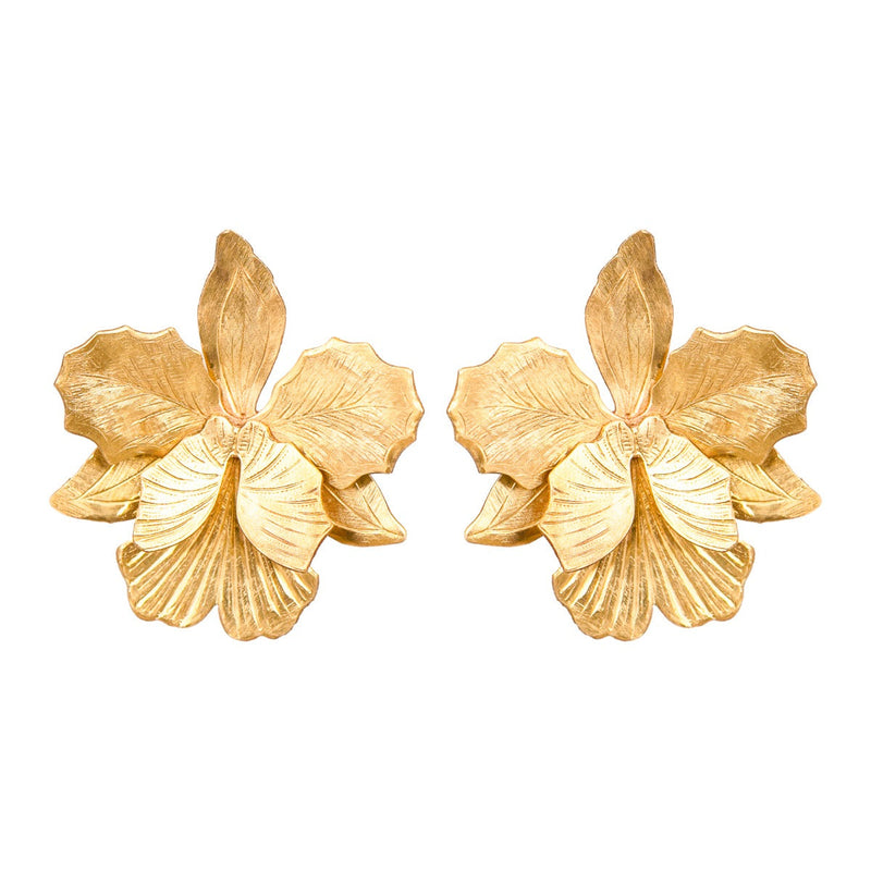 Little Laelia Orchid Earrings